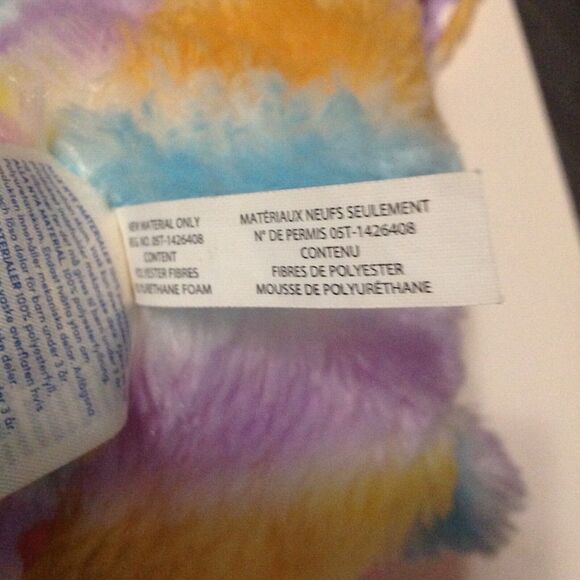 Build A Bear Bunny Rabbit Rainbow Pastel Stuffed Toy Plush 17” Tie Dye - Picture 5 of 7